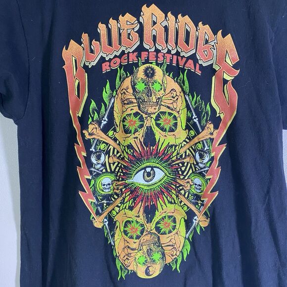 Blue Ridge Rock Festival 2023  T-Shirt Black Size Large - Picture 2 of 11